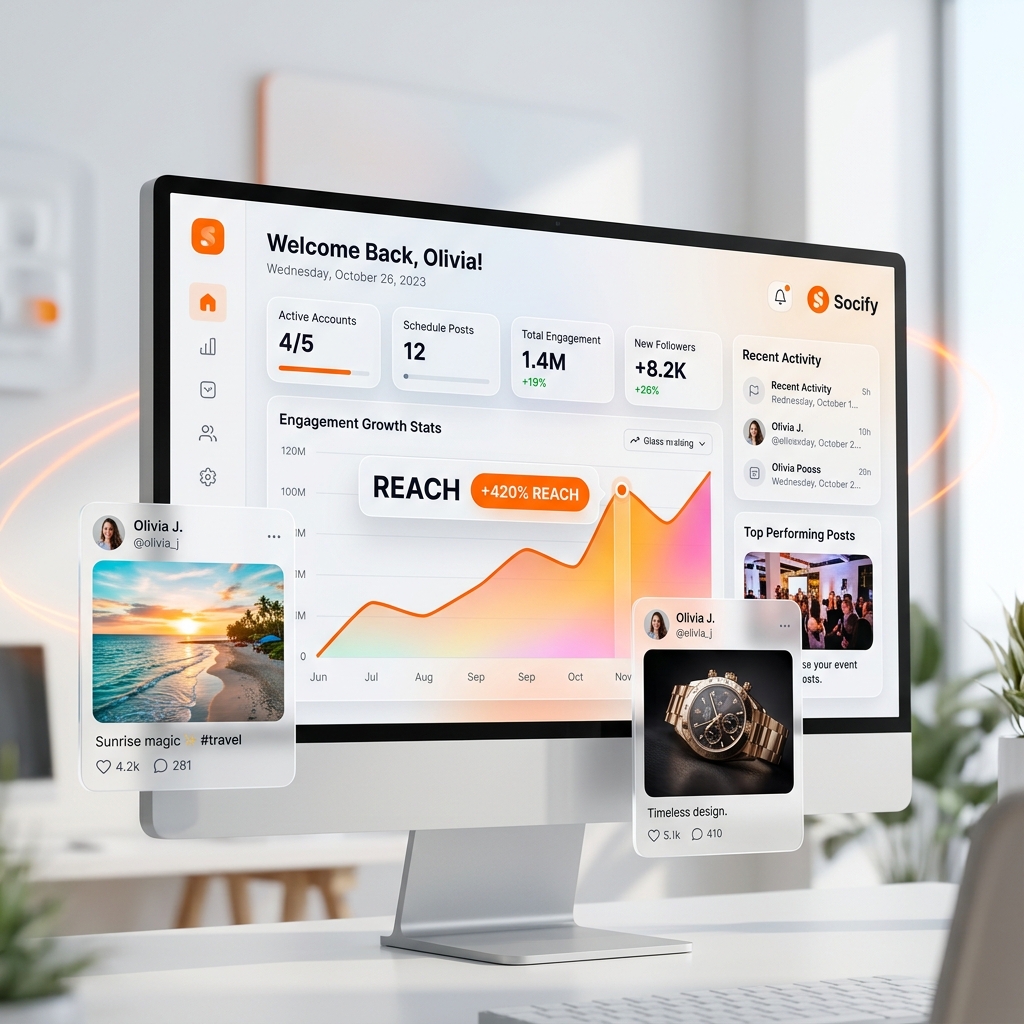 Clicknary Social Media Management Dashboard